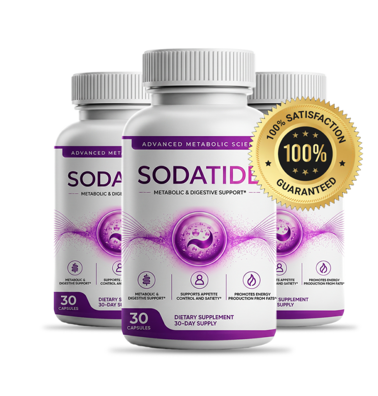 Sodatide bottles with satisfaction guarantee